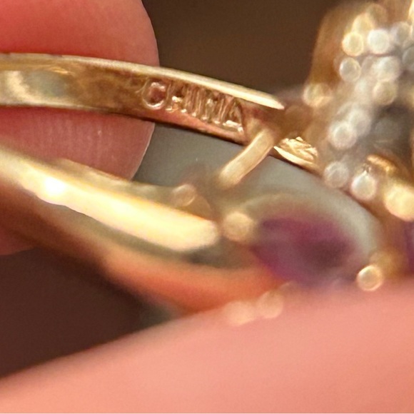 ❤️ Amethyst Flower Cluster Ring 😍 Marked lowest price 🥰 - Picture 13 of 15